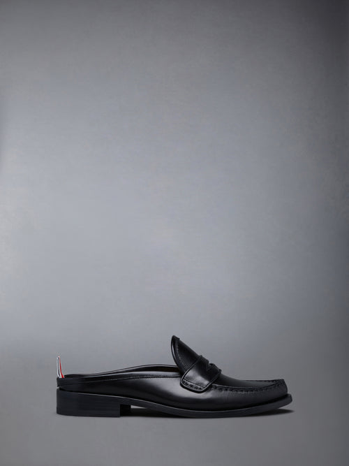 CALF FLEXIBLE LEATHER SOLE PLEATED PENNY LOAFER