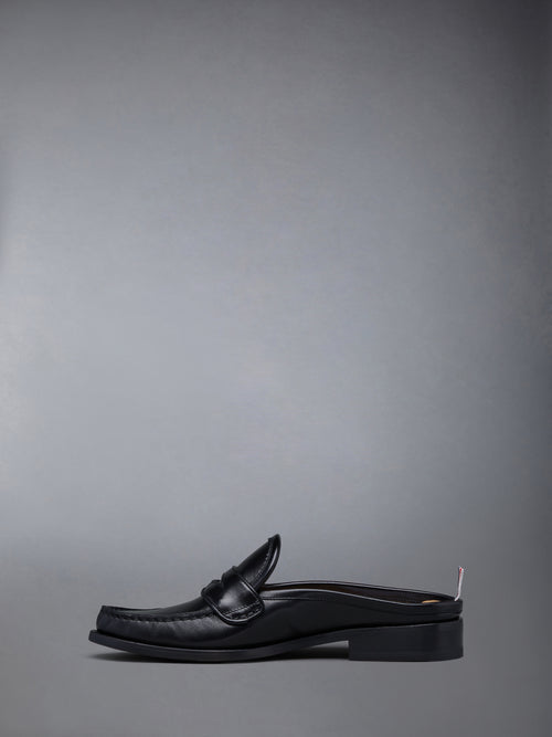 CALF FLEXIBLE LEATHER SOLE PLEATED PENNY LOAFER