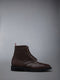 BOX CALF LIGHTWEIGHT RUBBER SOLECLASSIC WINGTIP BOOTS - BROWN