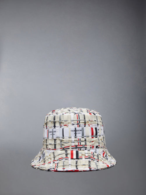 DECONSTRUCTED TWEED BUCKET HAT