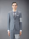 Plain Weave 4-Bar Classic Sport Coat - MED GREY