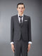 TWILL HIGH ARMHOLE SPORT COAT - DARK GREY