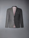 FUNMIX TWILL CONTRAST TOPSTITCHING CLASSIC SPORT COAT - MED GREY