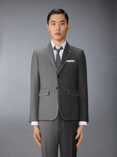 FUNMIX TWILL CONTRAST TOPSTITCHING CLASSIC SPORT COAT