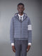 POLY TWILL DOWN FILL 4-BAR SKI JACKET - MED GREY