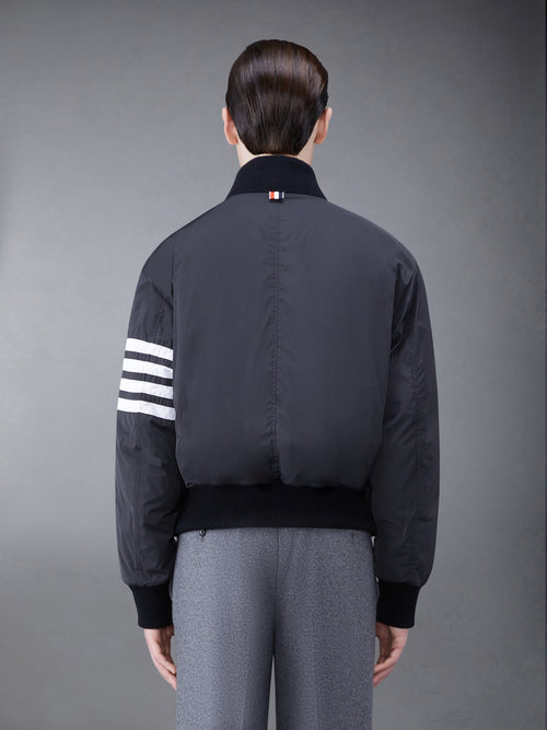 POLY TWILL RIB 4-BAR DOWN OVERSIZED BLOUSON JACKET