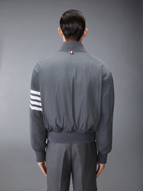 POLY TWILL 4-BAR OVERSIZED BLOUSON JACKET