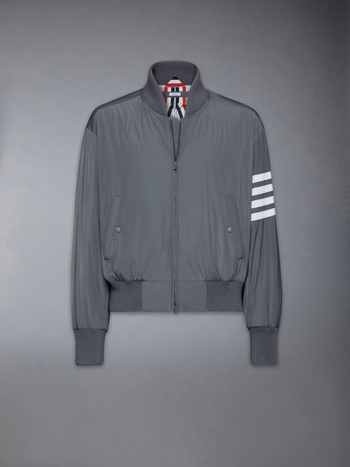 POLY TWILL 4-BAR OVERSIZED BLOUSON JACKET