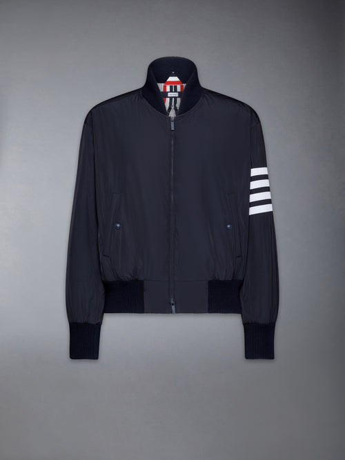 POLY TWILL 4-BAR OVERSIZED KNIT DOWN BLOUSON JACKET