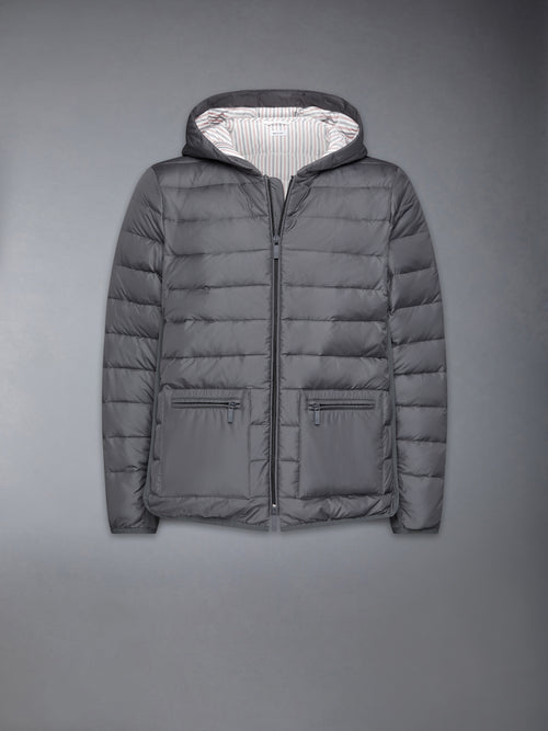 ULTRA LIGHT NYLON DOWN FILL HOOD JACKET