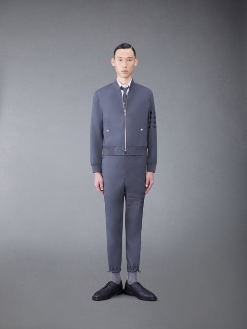 PLAIN WEAVE SUITING 4-BAR BLOUSON JACKET