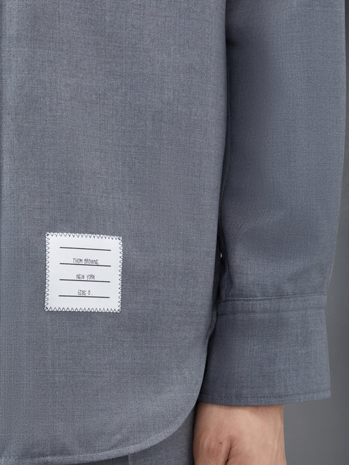 Plain Weave 4-Bar Shirt Jacket