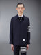 Plain Weave 4-Bar Shirt Jacket - NAVY