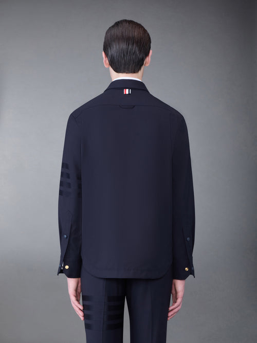 Plain Weave 4-Bar Shirt Jacket