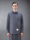 FLANNEL 4-BAR SHIRT JACKET - MED GREY