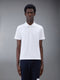 CLASSIC PIQUE STRIPE RELAXED POLO - WHITE