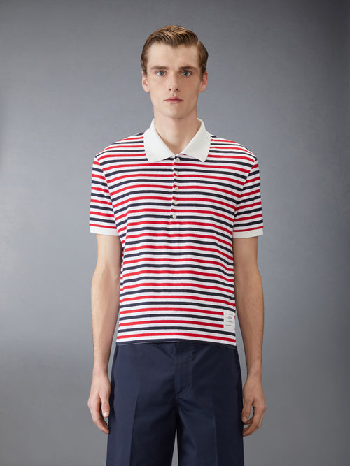 LINEN JERSEY SHORT SLEEVE POLO