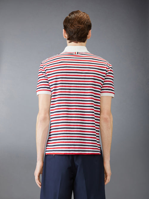 LINEN JERSEY SHORT SLEEVE POLO