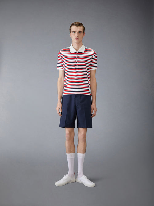 LINEN JERSEY SHORT SLEEVE POLO