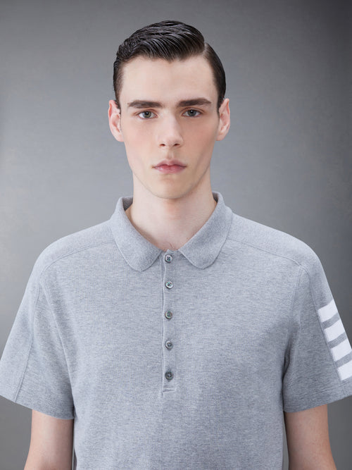 COTTON 4-BAR SHORT SLEEVE POLO