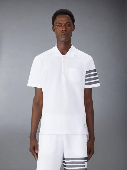 COTTON PIQUE 4-BAR POLO