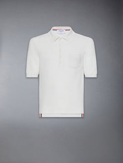 SILK PIQUE POCKET POLO