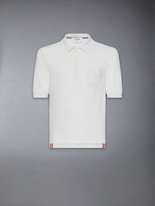 SILK PIQUE POCKET POLO