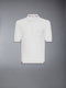 SILK PIQUE POCKET POLO - WHITE