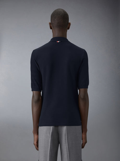 SILK PIQUE POCKET POLO