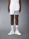 COTTON PIQUE 4-BAR SHORTS - WHITE