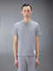 CLASSIC PIQUE STRIPE TEE - LT GREY