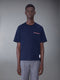 MILANO COTTON OVERSIZED POCKET TEE - NAVY