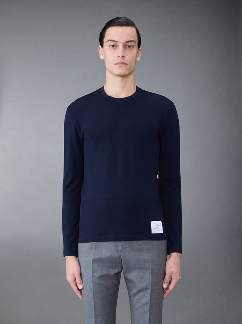 Wool Jersey 4-Bar Long Sleeve Tee