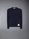 WOOL JERSEY 4-BAR TEE - NAVY