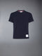 WOOL JERSEY 4-BAR TEE - NAVY