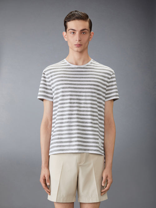 LINEN JERSEY RINGER TEE