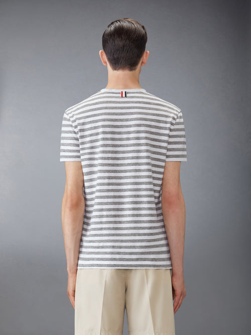 LINEN JERSEY RINGER TEE