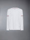 COTTON RUGBY LONG SLEEVE TEE - WHITE