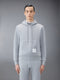 CLASSIC LOOPBACK STRIPE HOODIE - LT GREY