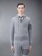 CLASSIC LOOPBACK 4-BAR FULL ZIP HOODIE - MED GREY