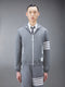 RIPSTOP MESH 4-BAR HOODED JACKET - MED GREY