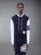 CASHMERE WAFFLE 2003 4-BAR HOODIE - NAVY