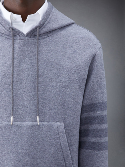 Wool Loopback 4-Bar Hoodie Pullover