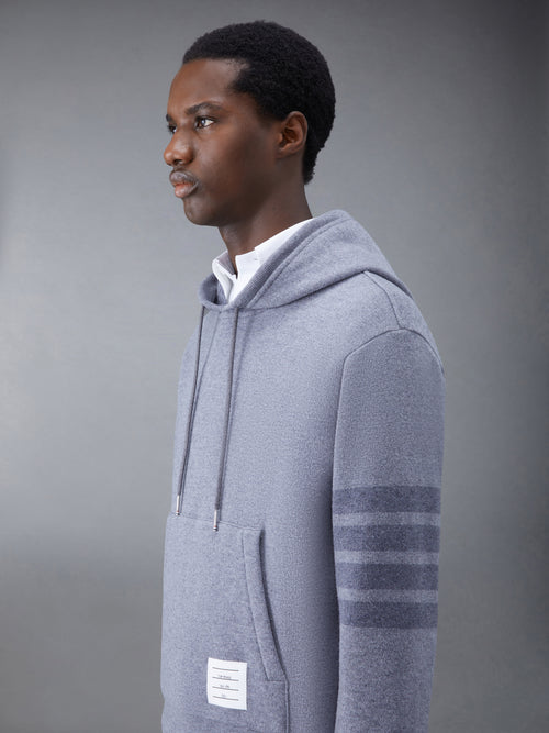 Wool Loopback 4-Bar Hoodie Pullover