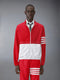 RIPSTOP 4-BAR COLOR BLOCK WINDBREAKER - RED