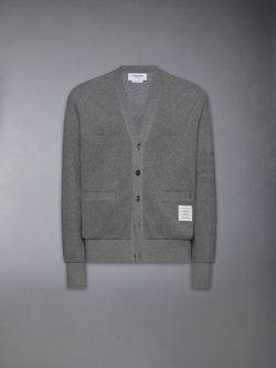 COTTON 4-BAR V NECK CARDIGAN