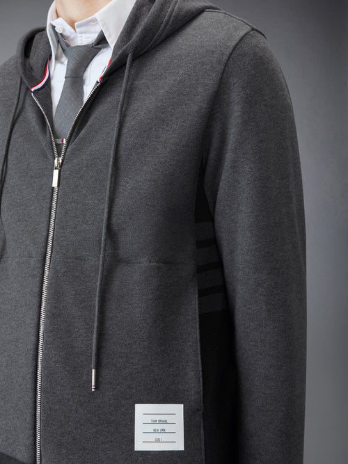 CLASSIC 4-BAR JERSEY ZIP UP HOODIE