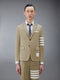 COTTON TWILL 4-BAR UNCONSTRUCTED CLASSIC SPORT COAT - CAMEL