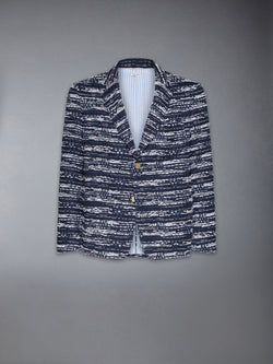 MELANGE TULLE YARN TWEED UNCONSTRUCTED SPORT COAT