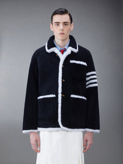 SHEARLING 4-BAR SACK JACKET